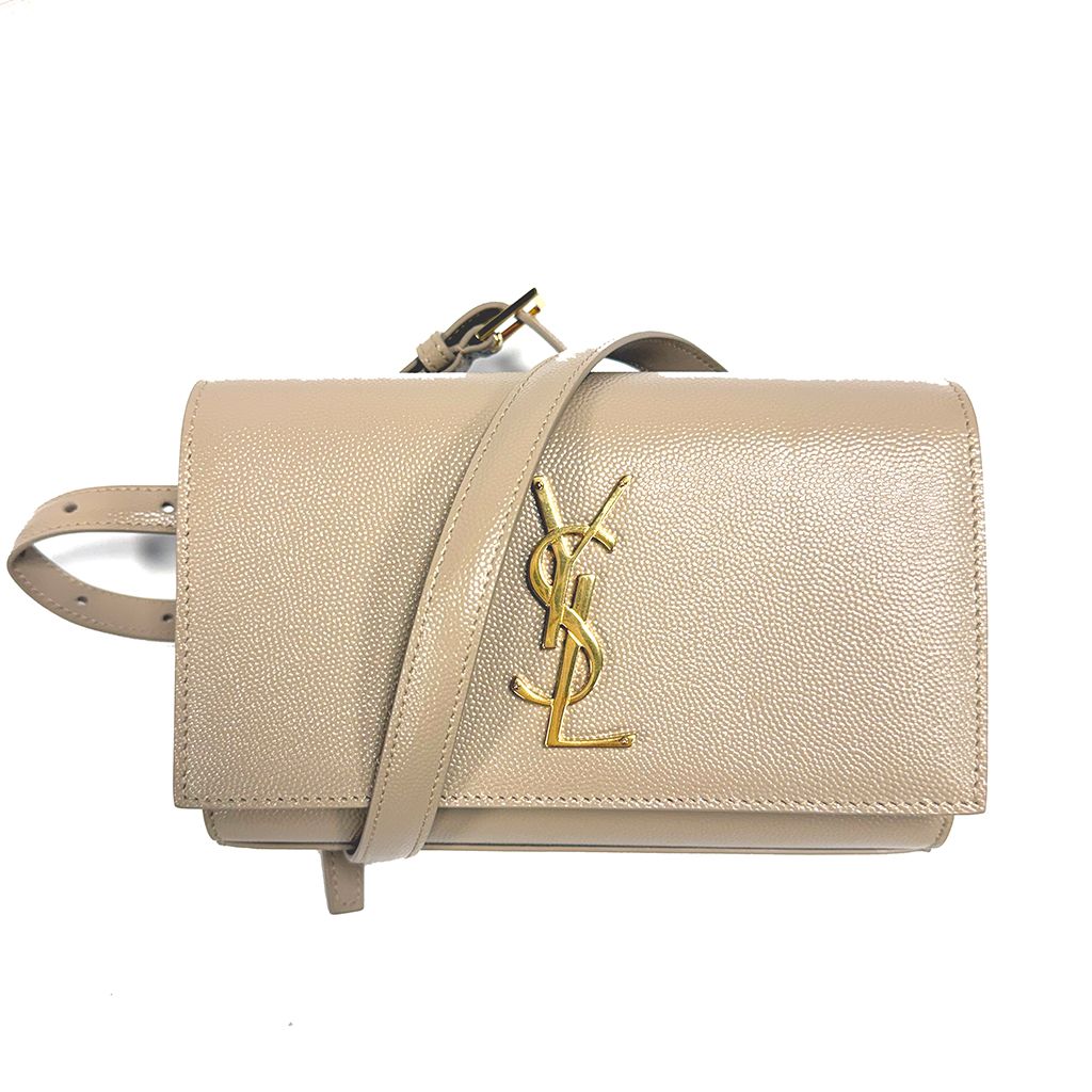 SAINT LAURENT MARSUPIO GRAIN DE POUDRE BEIGE BELT BAG