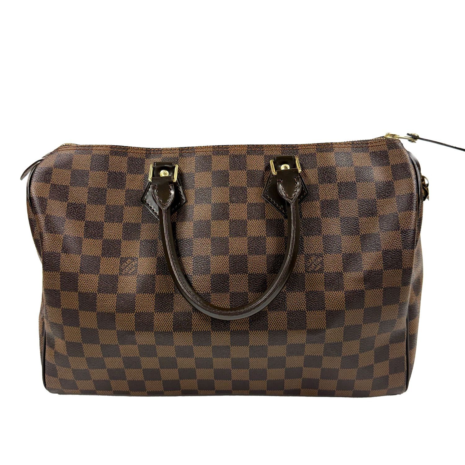 LOUIS VUITTON DAMIER EBENE SPEEDY 35 HANDBAG