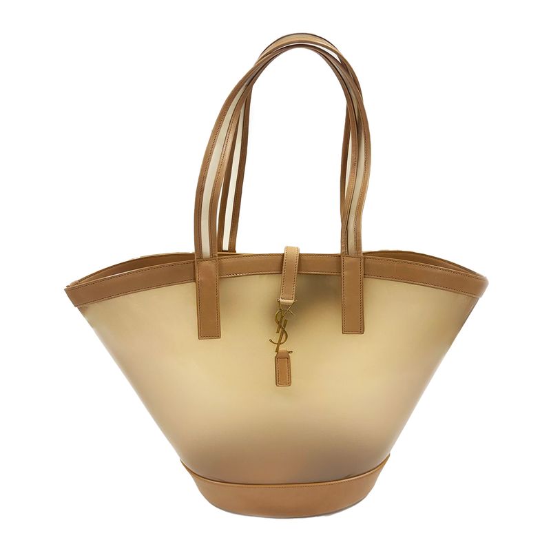 SAINT LAURENT PANIER SAND TOTE BAG MEDIUM