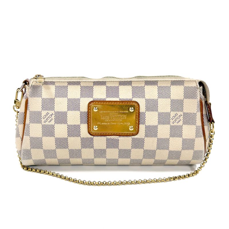 LOUIS VUITTON DAMIER AZUR  EVA CLUTCH SHOULDER BAG
