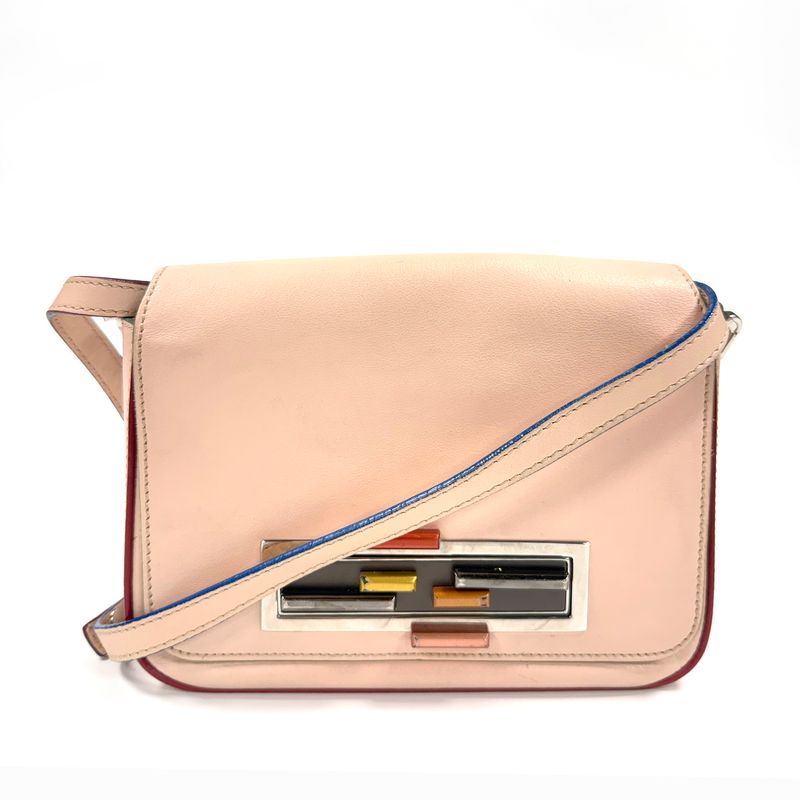 FENDI BAGUETTE CONVERTIBLE PINK CROSSBODY BAG