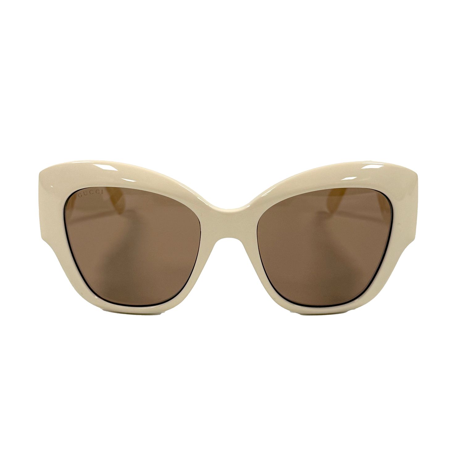 GUCCI OVERSIZED GG SUNGLASSES CREAM GG0808S