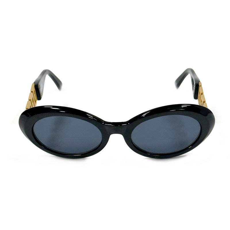 VERSACE GOLD LOGO HANDLE VINTAGE SUNGLASSES