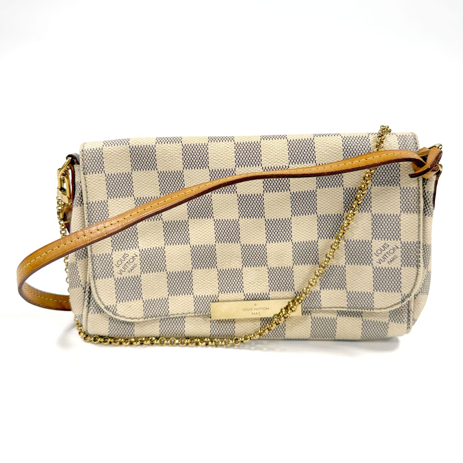 ​LOUIS VUITTON DAMIER AZUR FAVORITE SHOULDER BAG FL3176