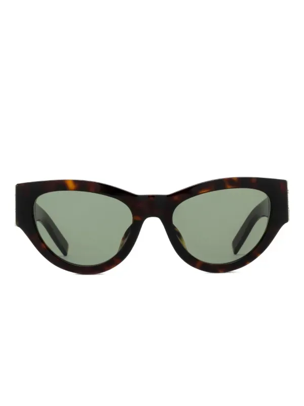 SAINT LAURENT SL M94 CAT EYE BLACK GOLD SUNGLASSES TORTOISE