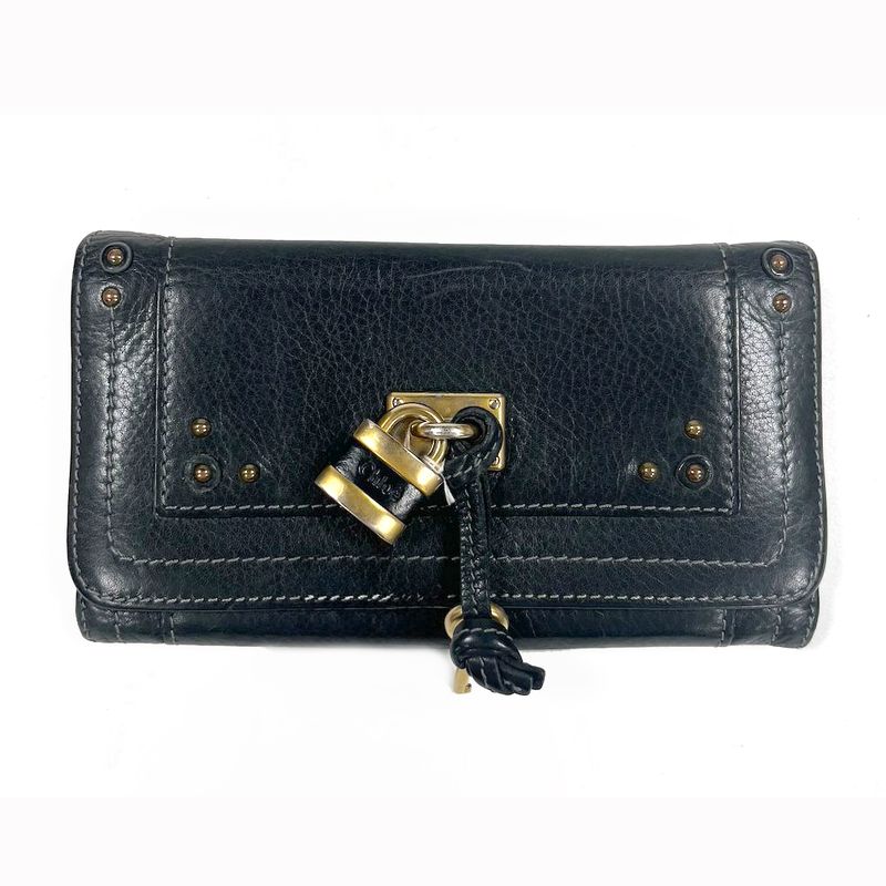CHLOE PADDINGTON BLACK LONG WALLET