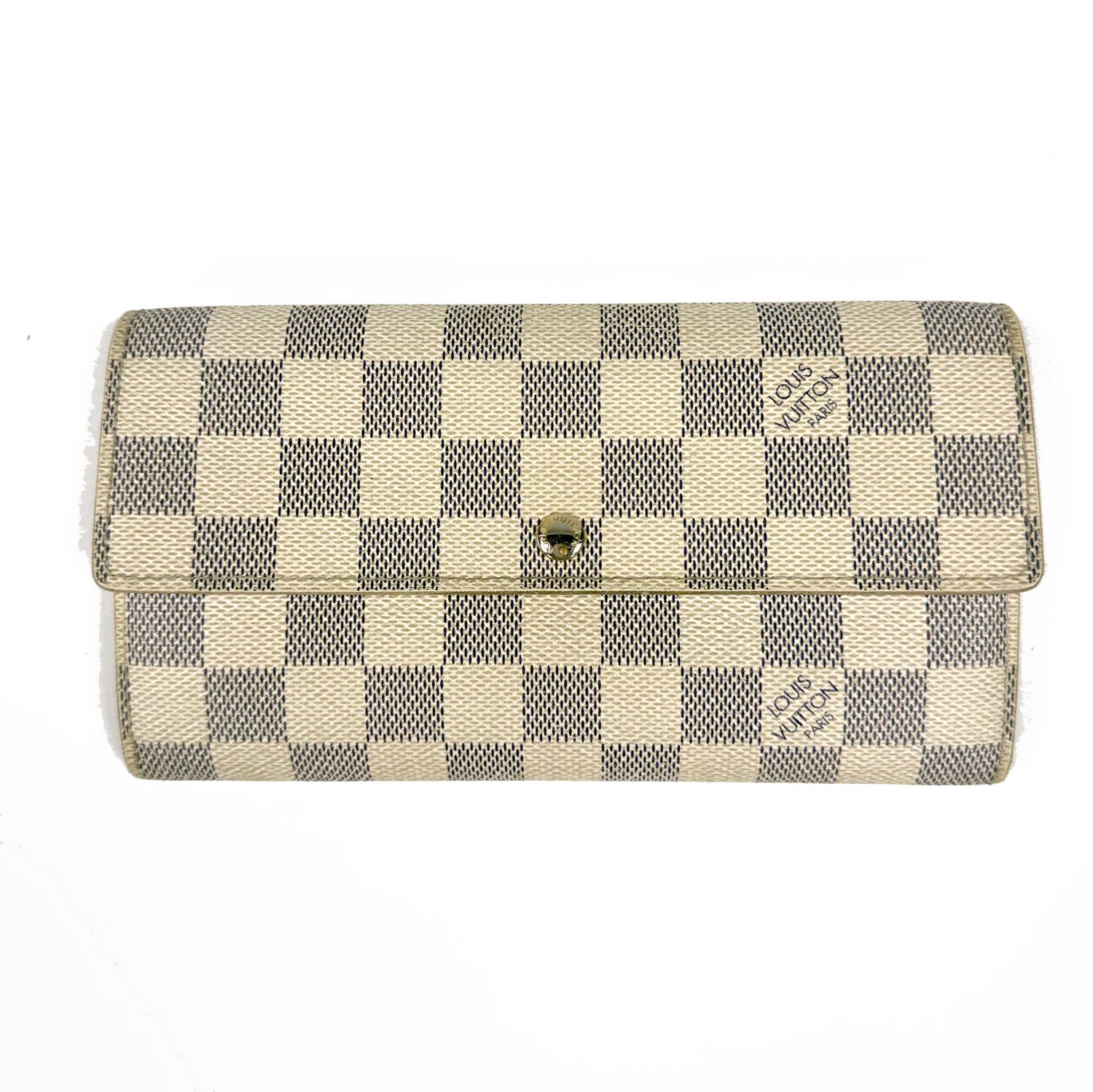 LOUIS VUITTON SARAH DAMIER AZUR CANVAS WALLET