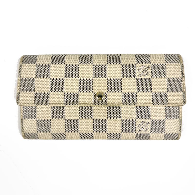 LOUIS VUITTON SARAH DAMIER AZUR CANVAS WALLET