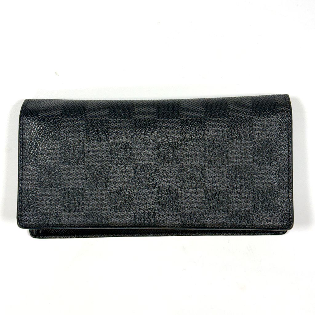 LOUIS VUITTON BRAZZA DAMIER GRAPHITE CANVAS WALLET