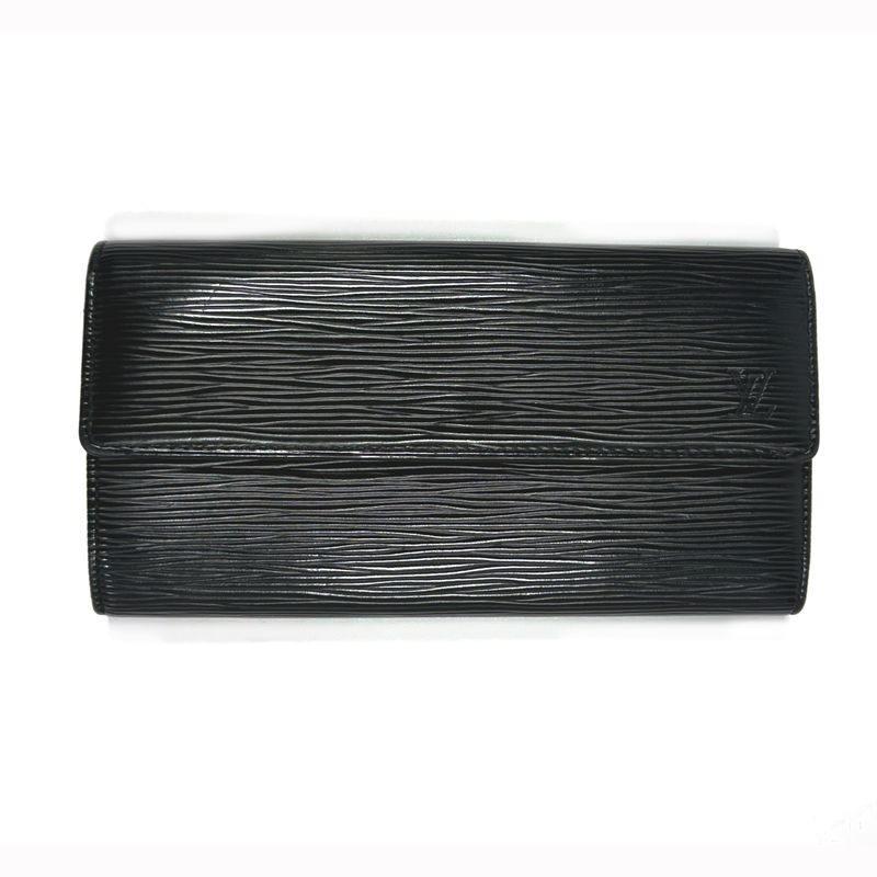 LOUIS VUITTON SARAH BLACK EPI LEATHER WALLET