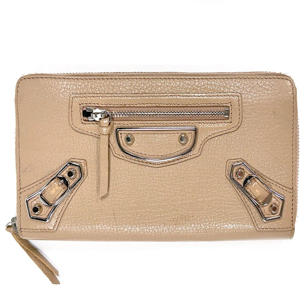 BALENCIAGA CLASSIC CONTINENTAL DUST PINK WALLET