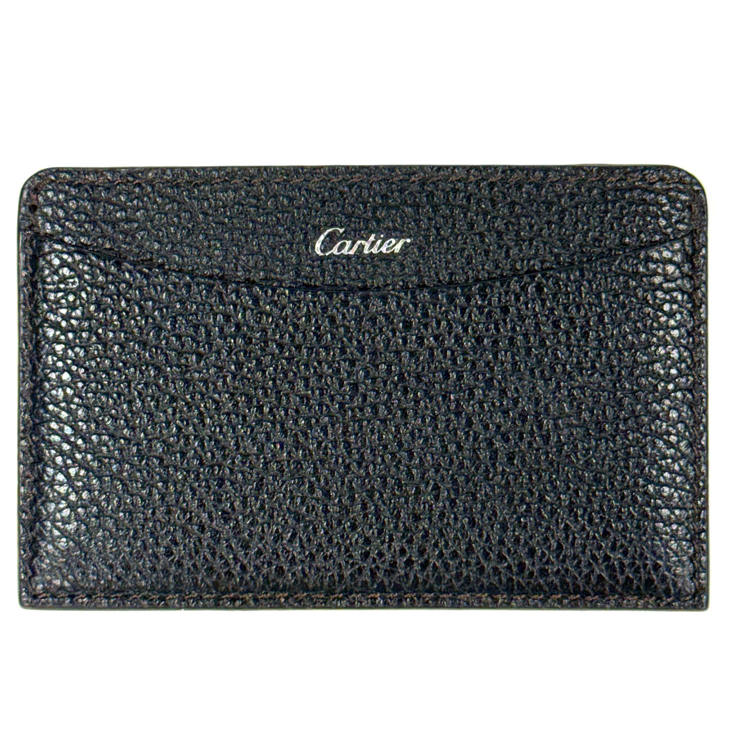 CARTIER SIGNATURE BLACK LEATHER CARDHOLDER