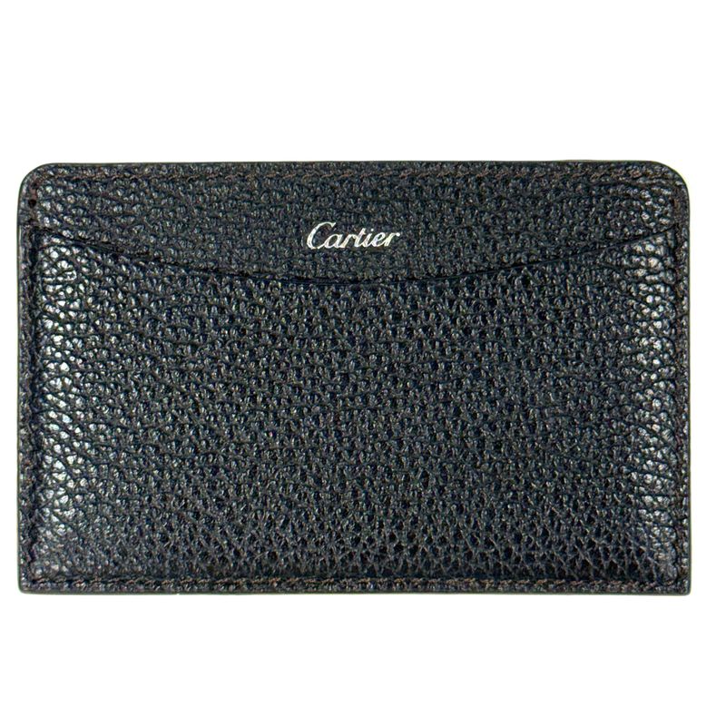 CARTIER SIGNATURE BLACK LEATHER CARDHOLDER