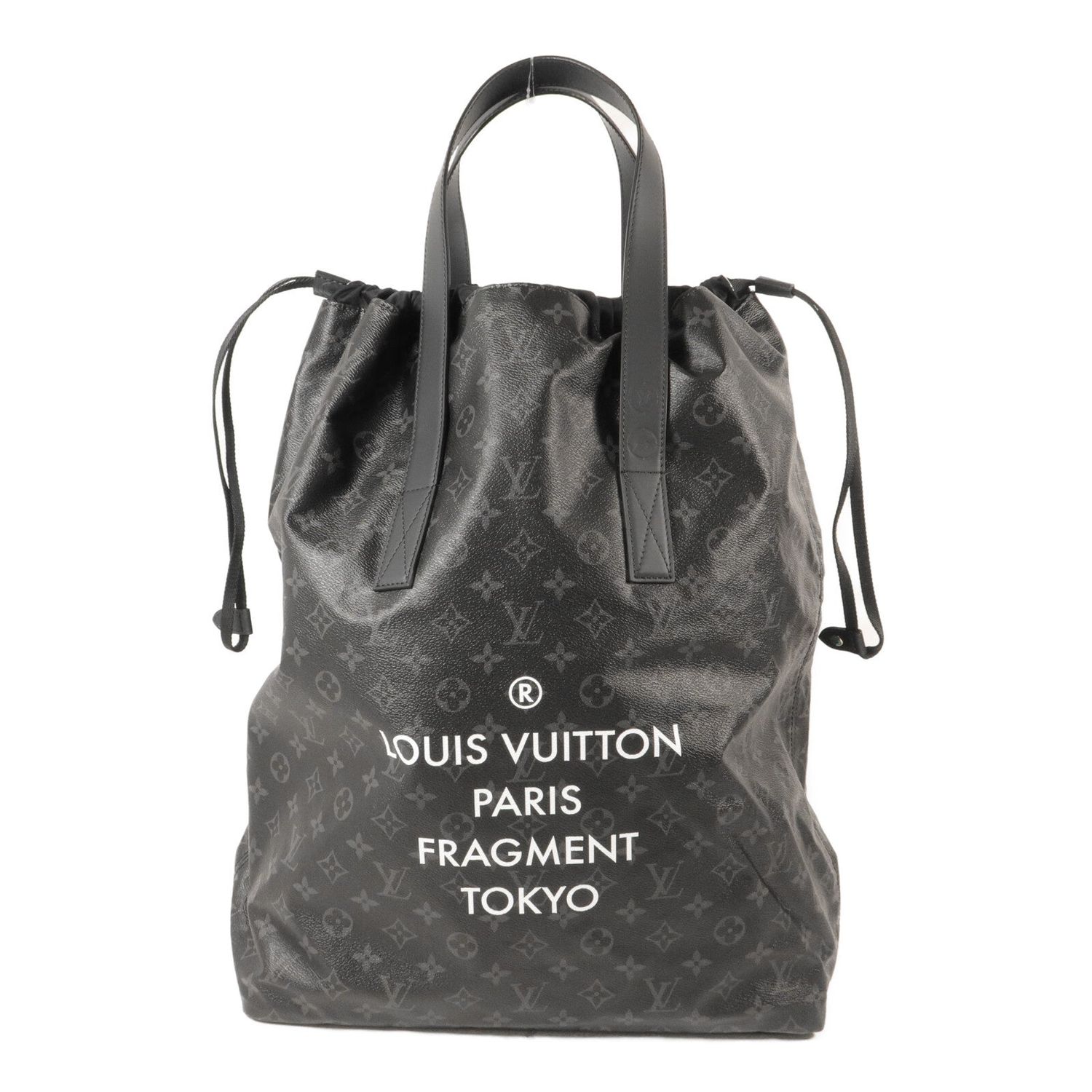 LOUIS VUITTON LV LV X FRAGMENT CABAS LIGHT HANDBAG M43417 MONOGRAM ECLIPSE BLACK