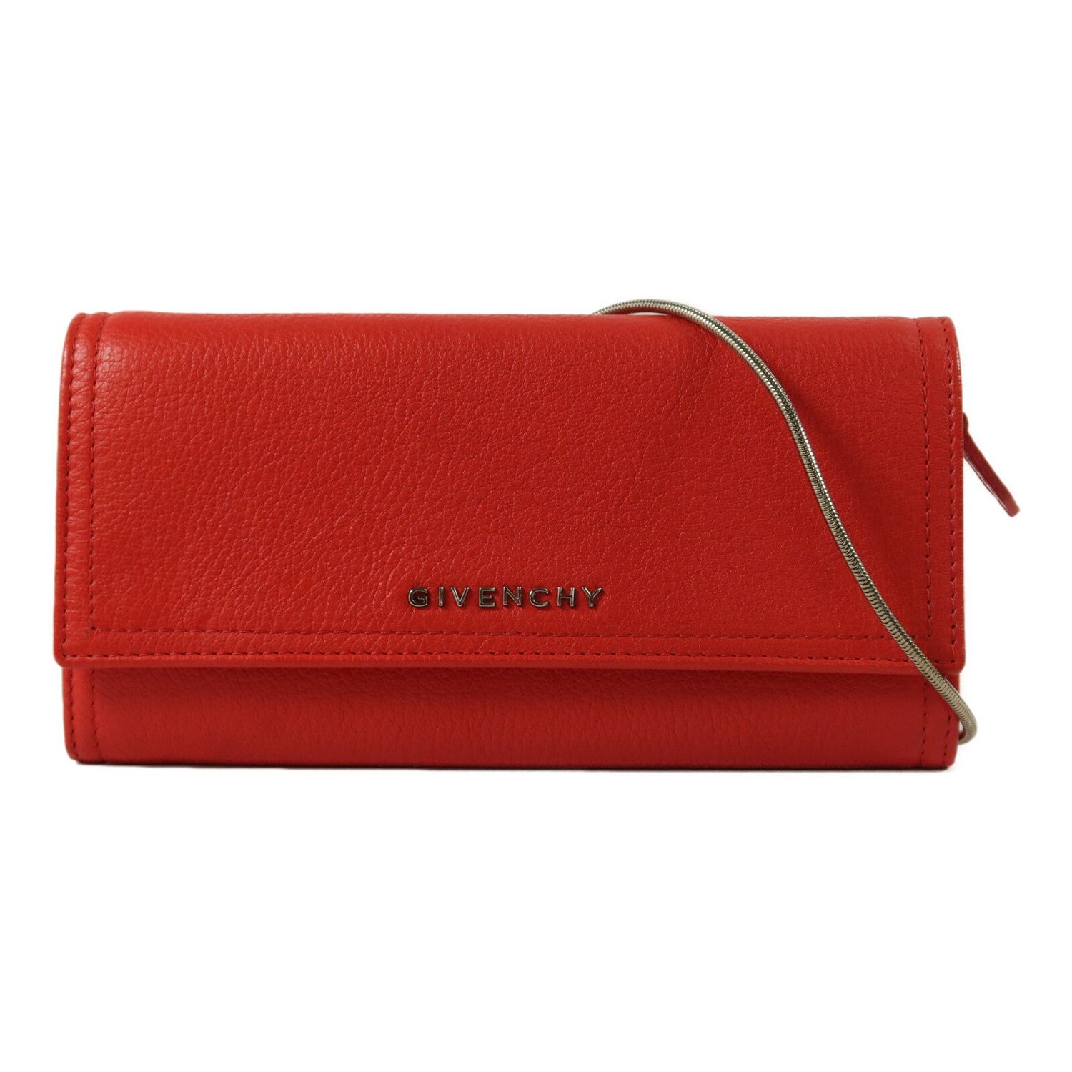 SAC À ÉPAULE GIVENCHY SHW PANDORA EN CUIR D'AGNEAU ROUGE