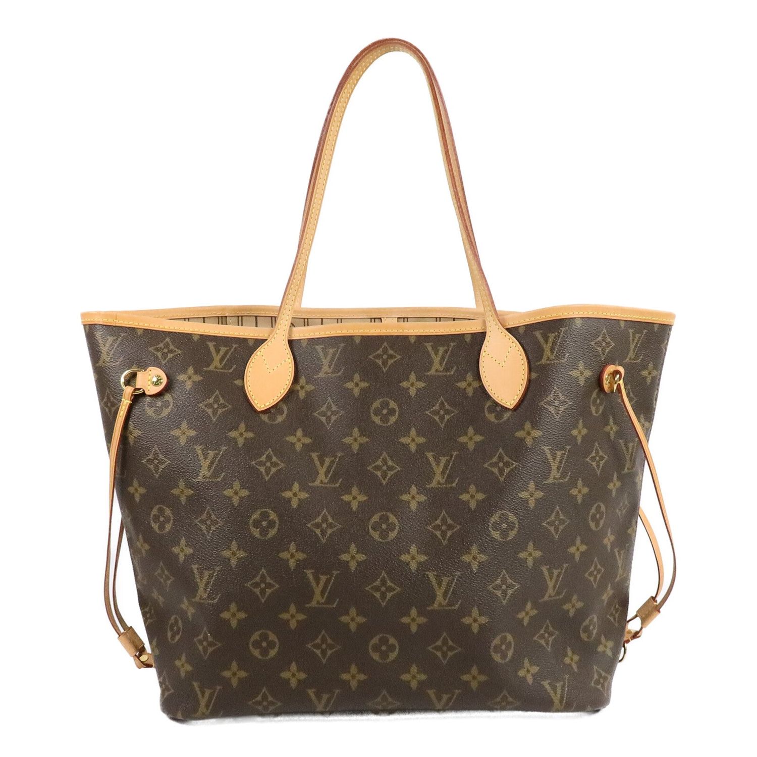 LOUIS VUITTON LV GHW NEVERFULL MM TOTE BAG M40156 MONOGRAM BROWN