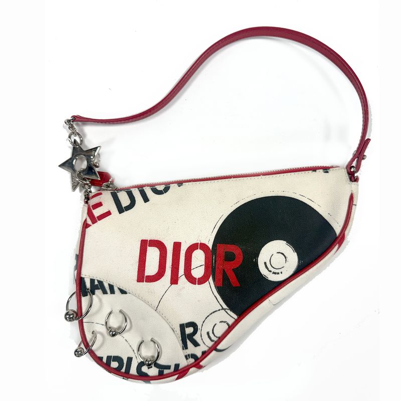 CHRISTIAN DIOR BY JOHN GALLIANO 2004 'HARDCORE' PIERCING SADDLE BAG