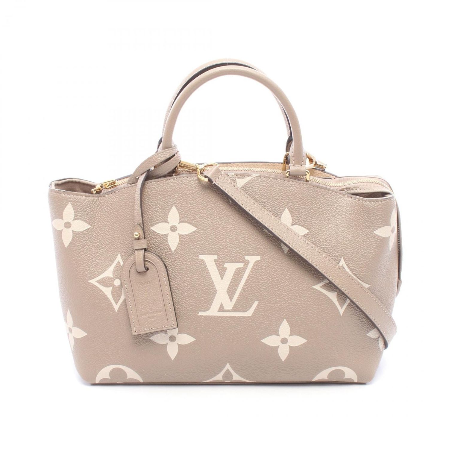 LOUIS VUITTON PETIT PALAIS PM 2WAY TURTLE CLAIM BEIGE HANDBAG M58914