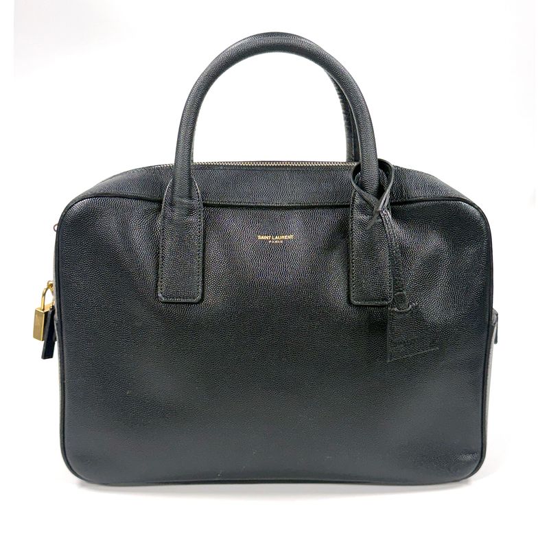 SAINT LAURENT BLACK MUSEUM BRIEFCASE