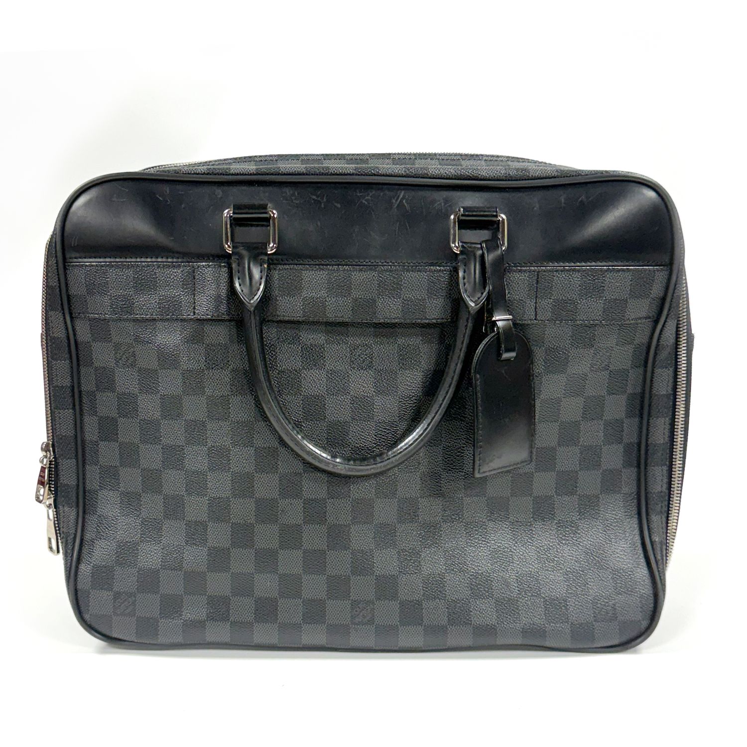 LOUIS VUITTON PAR MARC JACOBS DAMIER GRAPHITE TOILE PORTE-DOCUMENTS VOYAGE PM MALLETTE (2018)