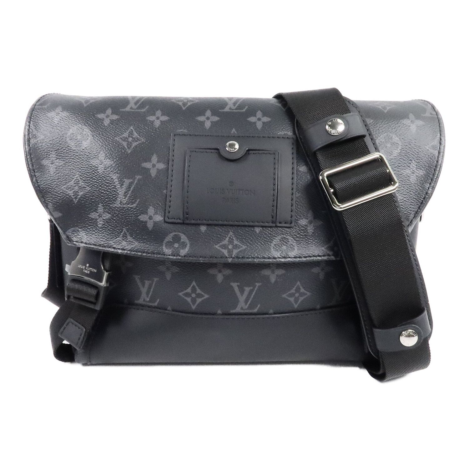 LOUIS VUITTON LV MESSENGER PM VOYAGER SHOULDER BAG M40511 MONOGRAM ECLIPSE BLACK