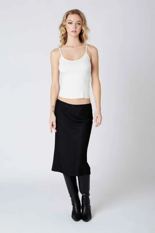 AMELIA KNEE LENGTH BIAS SKIRT