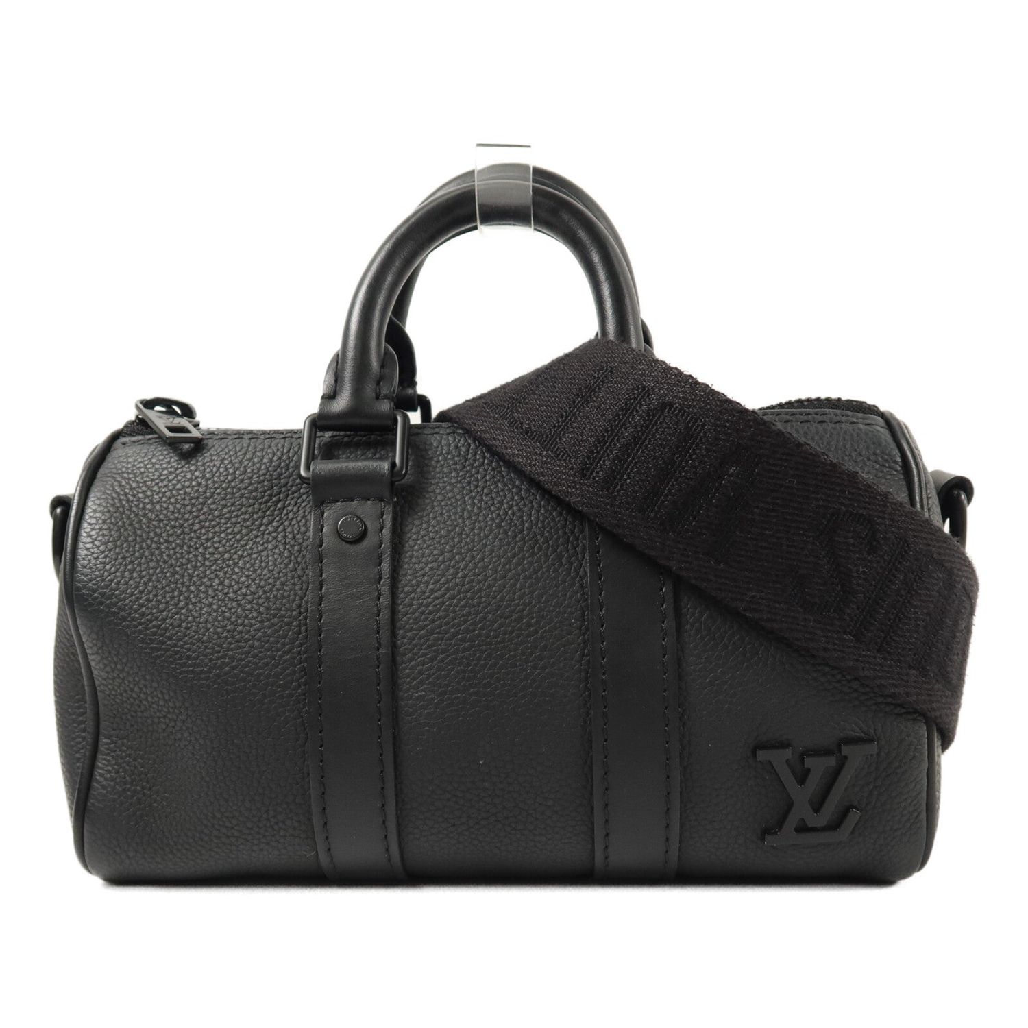 LOUIS VUITTON LV KEEPALL XS 2WAY SHOULDER BAG M80950 AEROGRAM BLACK