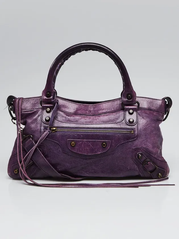 BALENCIAGA CITY BAG PURPLE