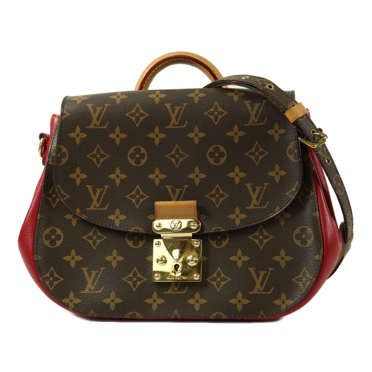 LOUIS VUITTON LV GHW EDEN MM 2 WAY SHOULDER BAG MONOGRAM BROWN/RED