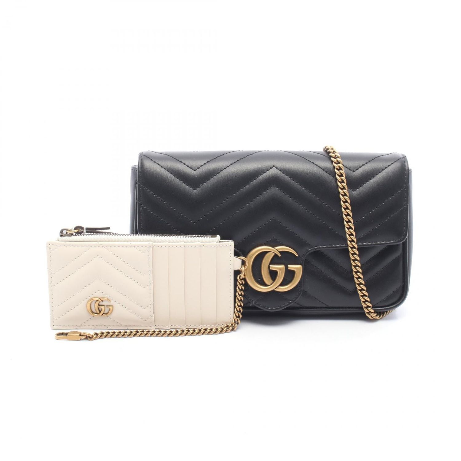 GUCCI GG MARMONT SMALL CHAIN SHOULDER CROSSBODY BAG 751526AACCE1061 LEATHER NEW
