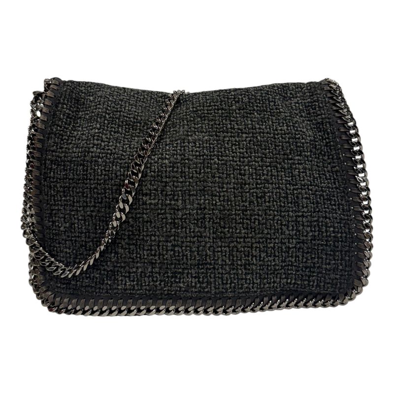 STELLA MCCARTNEY FALABELLA GREY TWEED CHAIN SHOULDER BAG BY STELLA MCCARTNEY – GREY – 2013