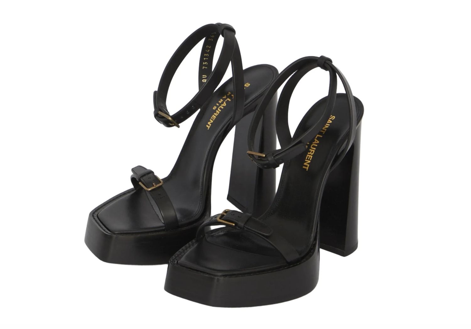 SAINT LAURENT PLATZ PLATFORM SANDAL 36