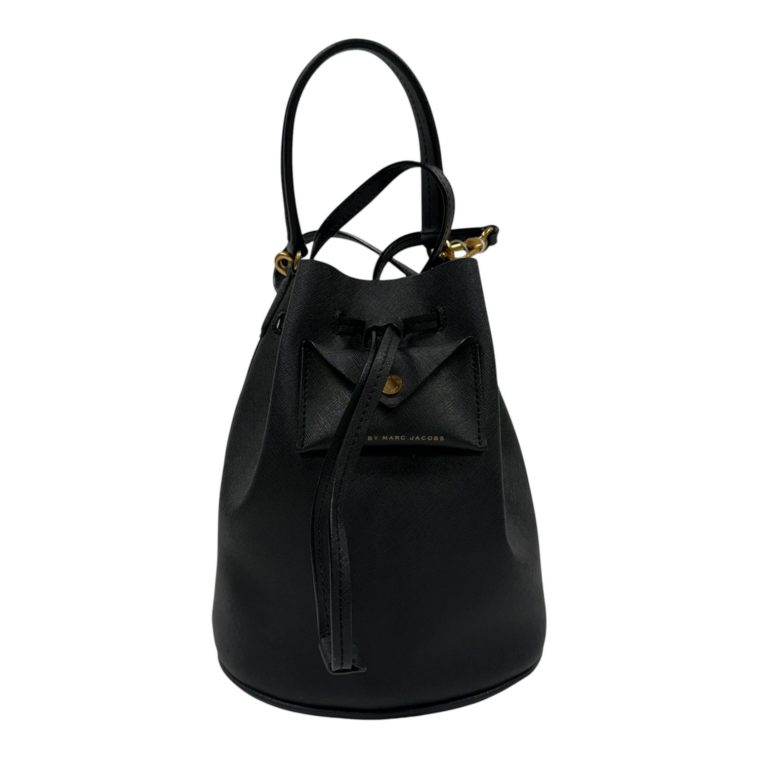 MARC JACOBS METROPOLI TEXTURED LEATHER BUCKET BAG