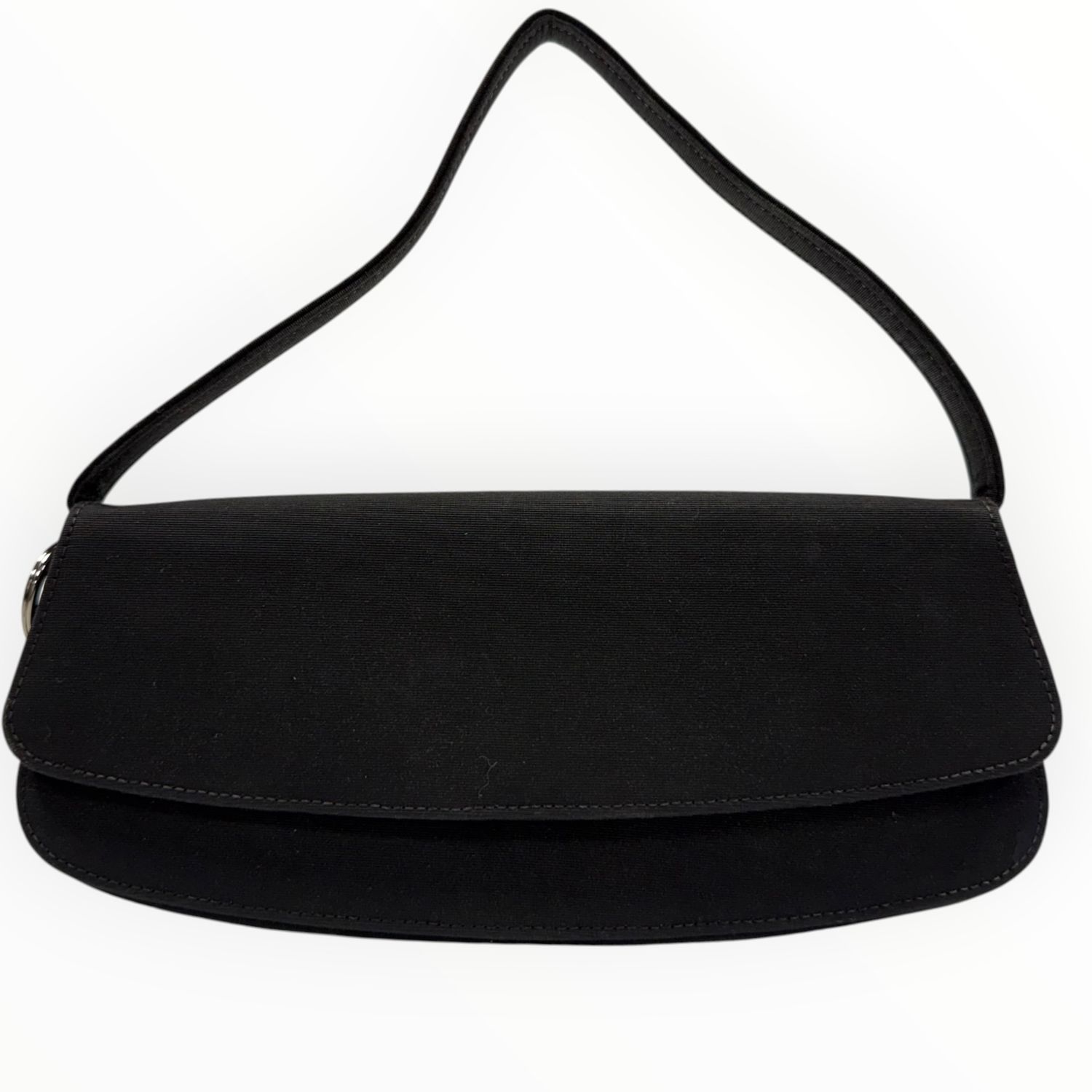 CHRISTIAN DIOR  LADY DIOR BLACK NYLON SHOULDER BAG DIOR CHARMS BY JOHN GALLIANO