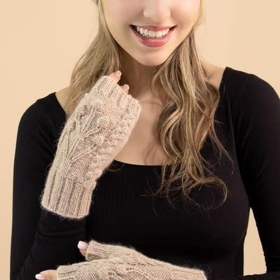 Italy Alpaca Fingerless Gloves