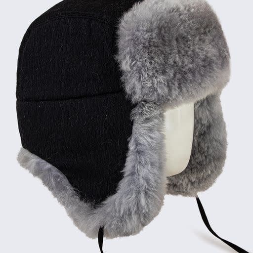 Premium Baby Alpaca Fur Flap Hat - Fur Lined