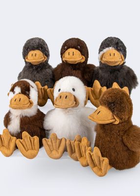 Alpaca Stuffed Duck - 14&quot; Various Colors