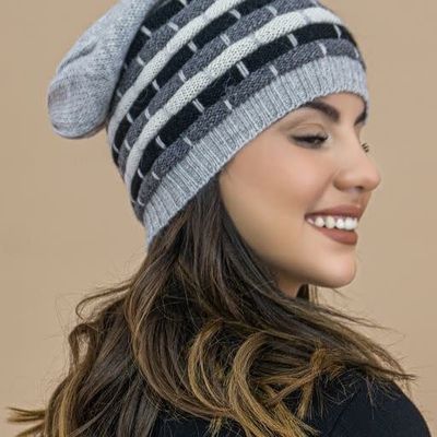 Justin  Striped Alpaca Hat