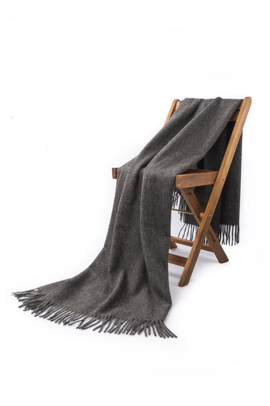 Solid  Color Alpaca Blanket