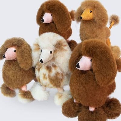 Alpaca Stuffed Poodle - 13” Various