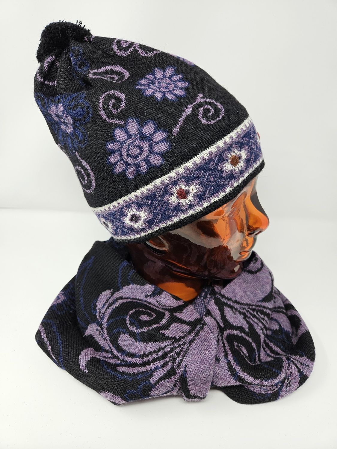 Midnight Garden Infinity Scarf
