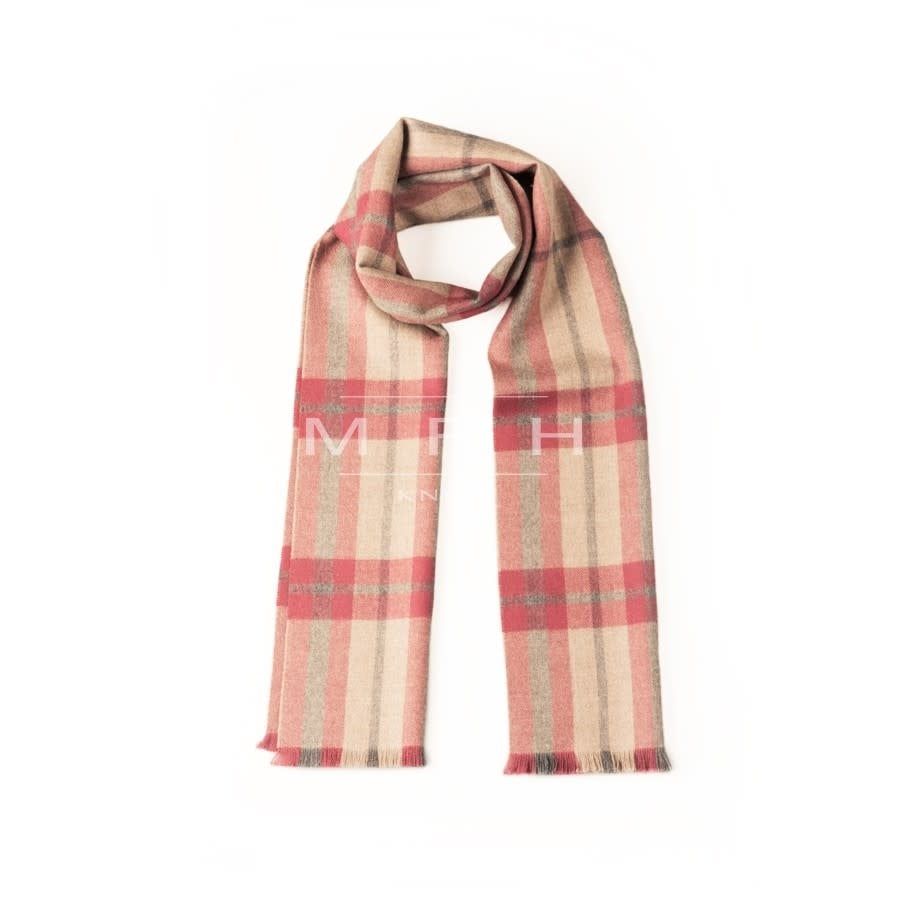 Plaid Scarf, Color: Red