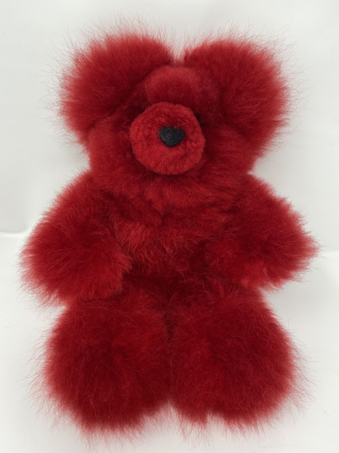 Alpaca Stuffed Teddy Bear 12&quot;, Color: Red