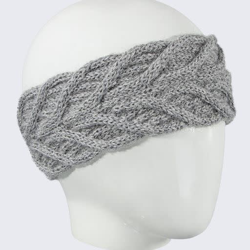 Olivia Alpaca Headband, Color: Lt Grey