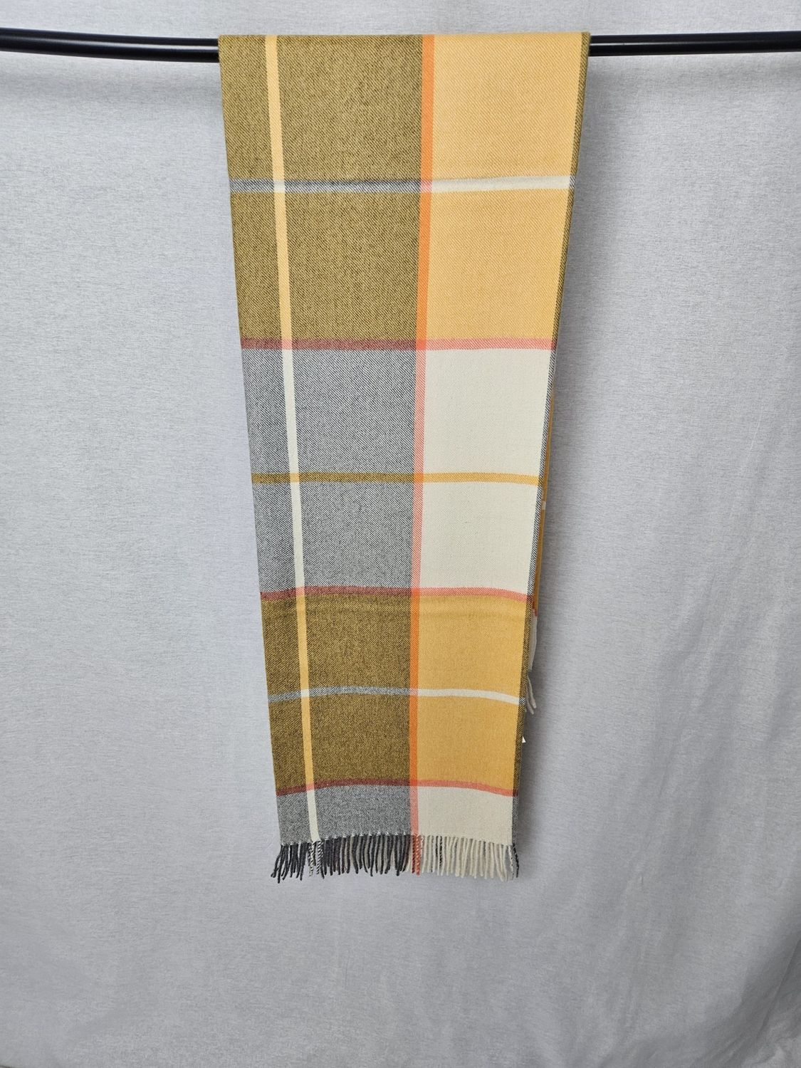 100% Baby Alpaca Horizon Stripe Blanket, Color: Yellow