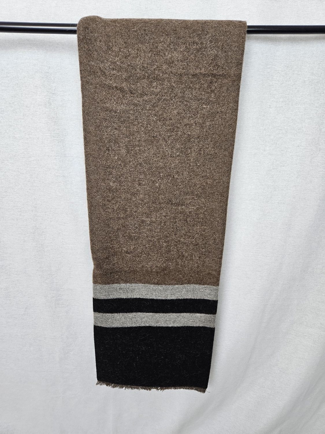 Eyelash Fringe Blanket, Color: Black/Brown