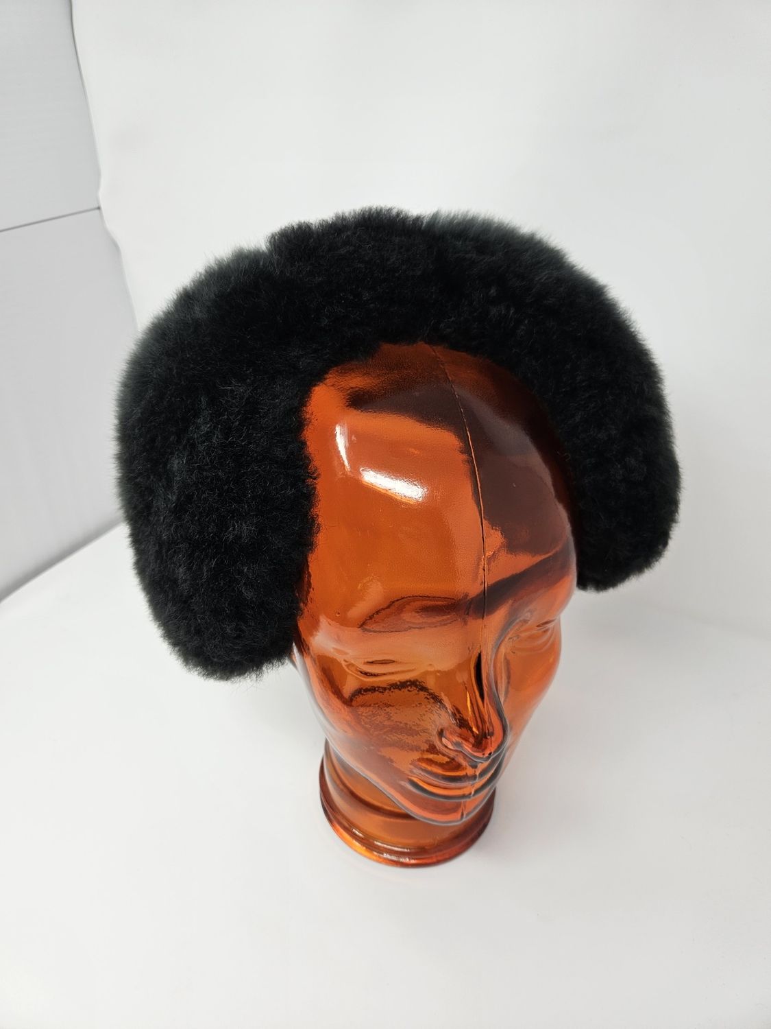 Alpaca Ear Muffs, Color: Black