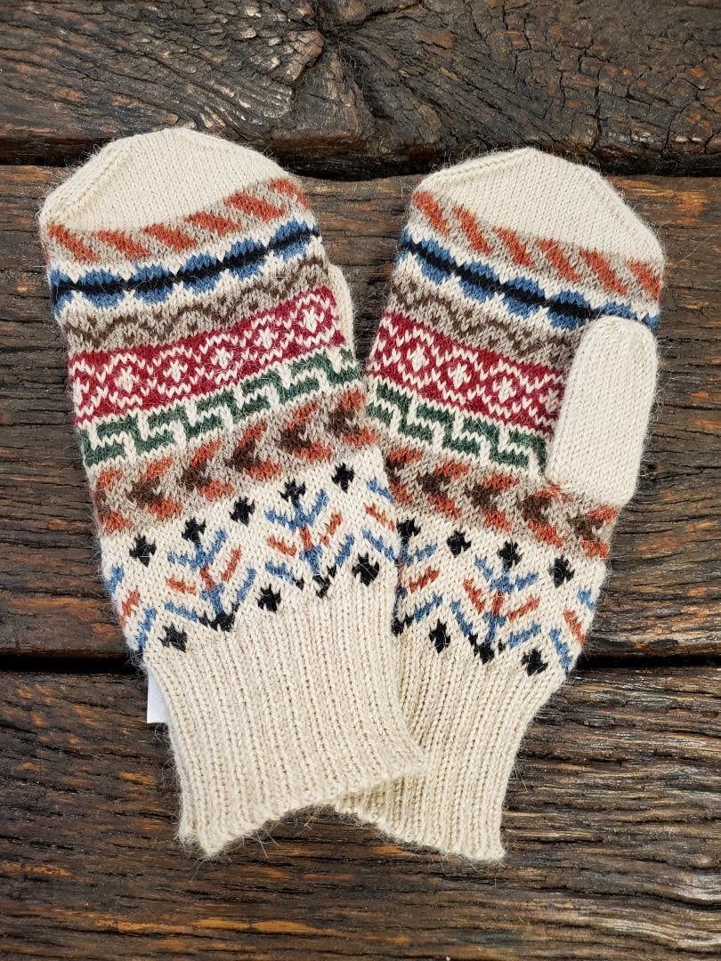 Ilave Alpaca Mittens, Color: Beige