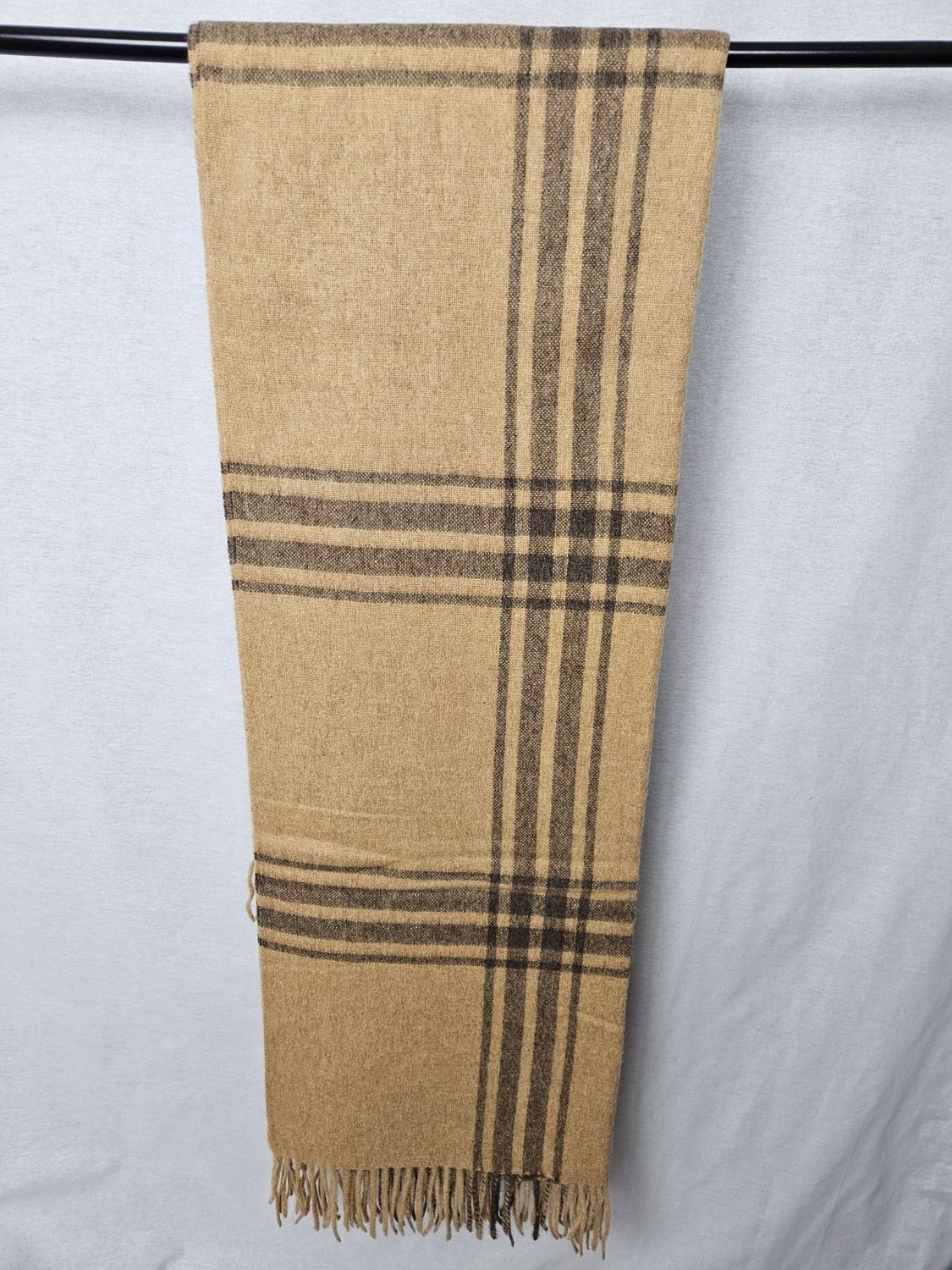Double Striped Blanket, Color: Goldenrod