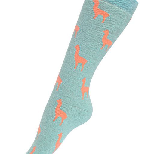 Alpaquita Socks, Color: Arctic Blue/Melon, Size: Small